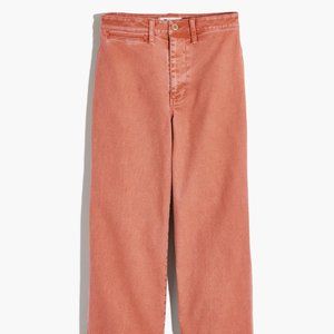 Madewell Wide Leg Cropped Pants Sweet Dahlia